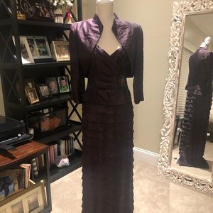 Jessica Howard Bolero Jacket Gown